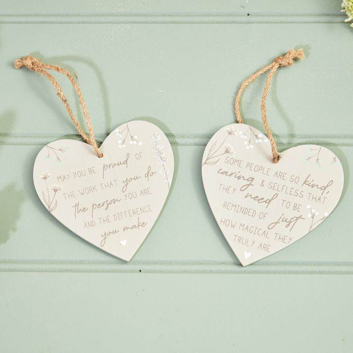 Langs - Lifesaying floral heart hanger