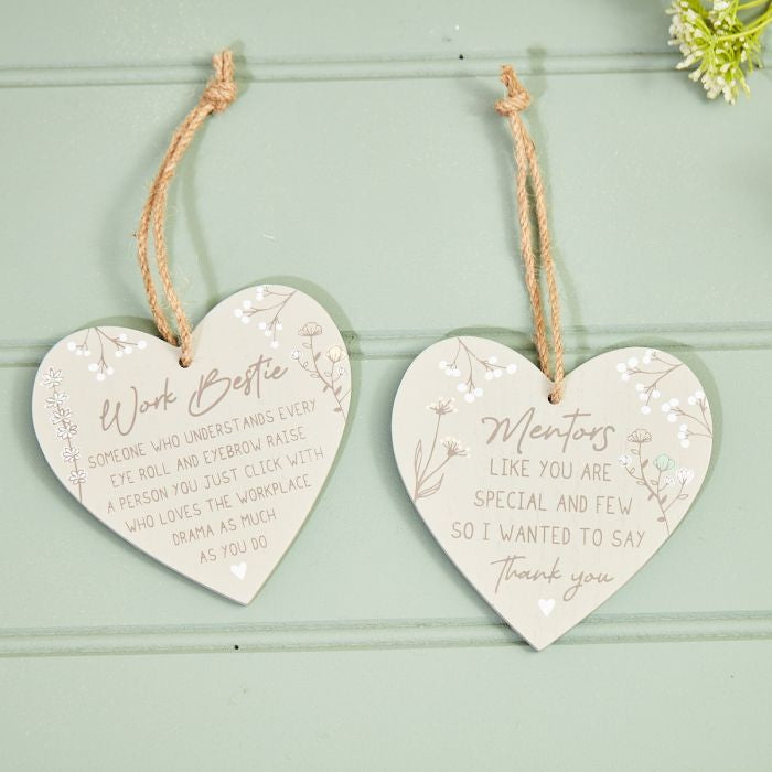 Langs - Lifesaying floral heart hanger