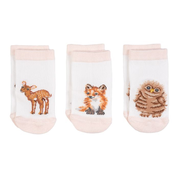 ‘Little Forest’ Woodland Animal Baby Socks