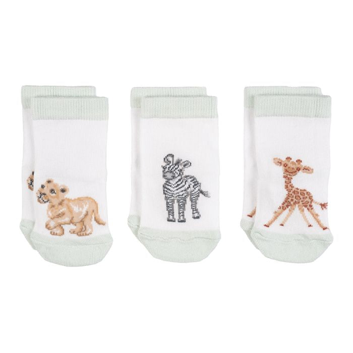 ‘Little Savannah’ African Animal Baby Socks