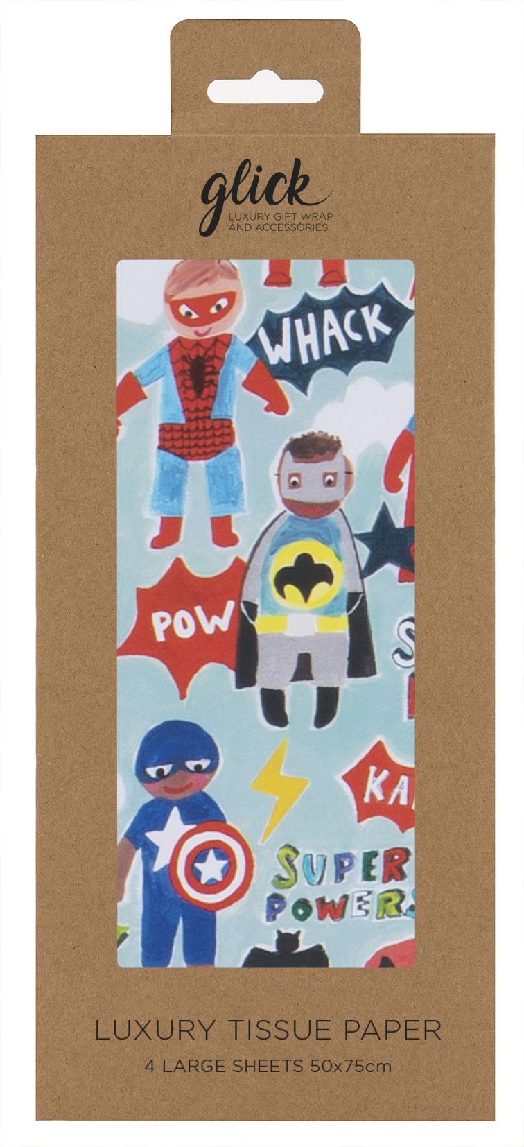 Glick - Superheroes Tissue Paper