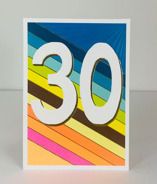 Papersalad - Age 30 Card