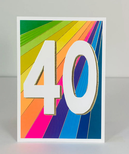 Papersalad - Age 40 Card