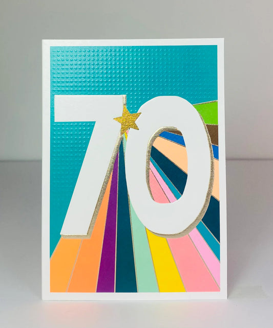 Papersalad - Age 70 Card