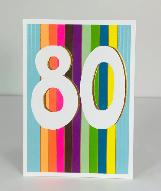 Papersalad - Age 80th Card