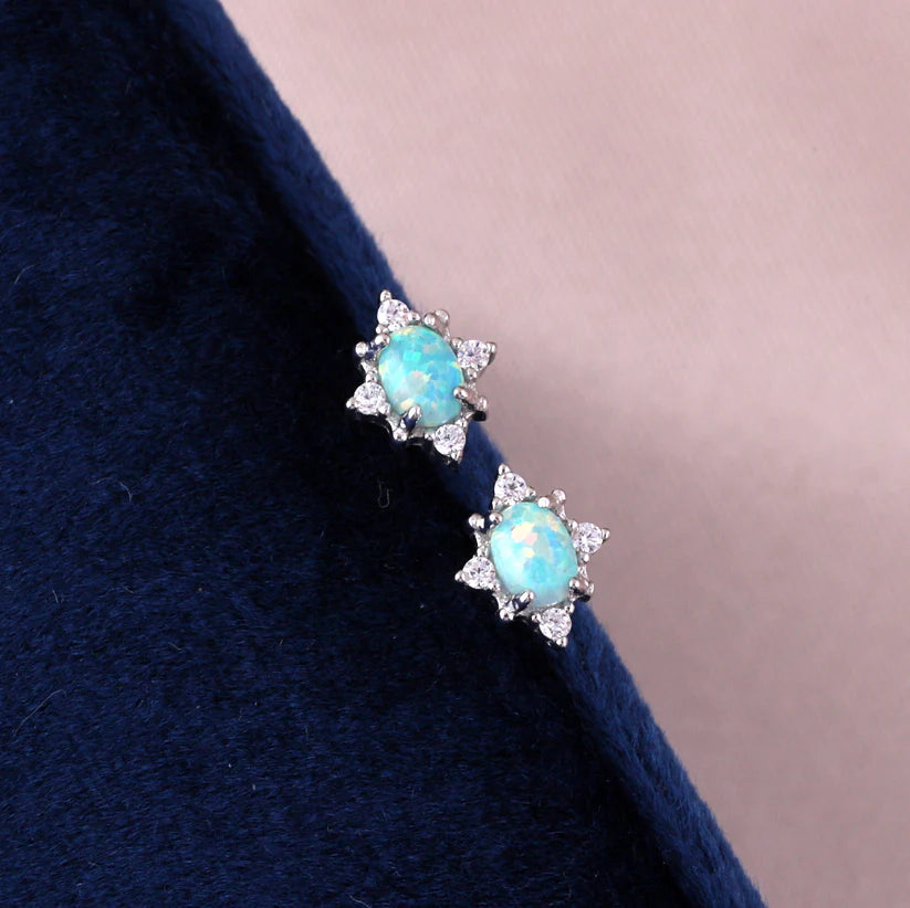 attic creations -  OPAL STAR 'LITTLE SPARKLE EARRING'