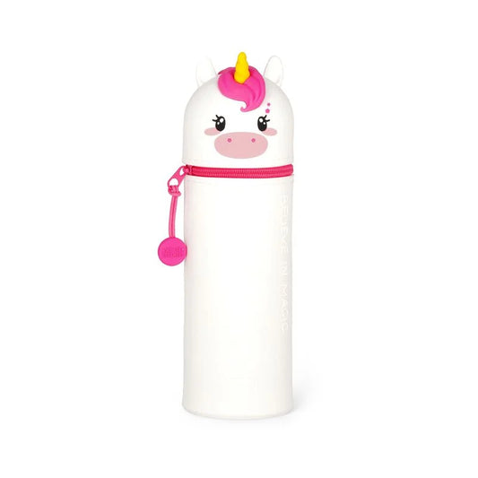 2 in 1 Soft Silicone Pencil Case - Unicorn