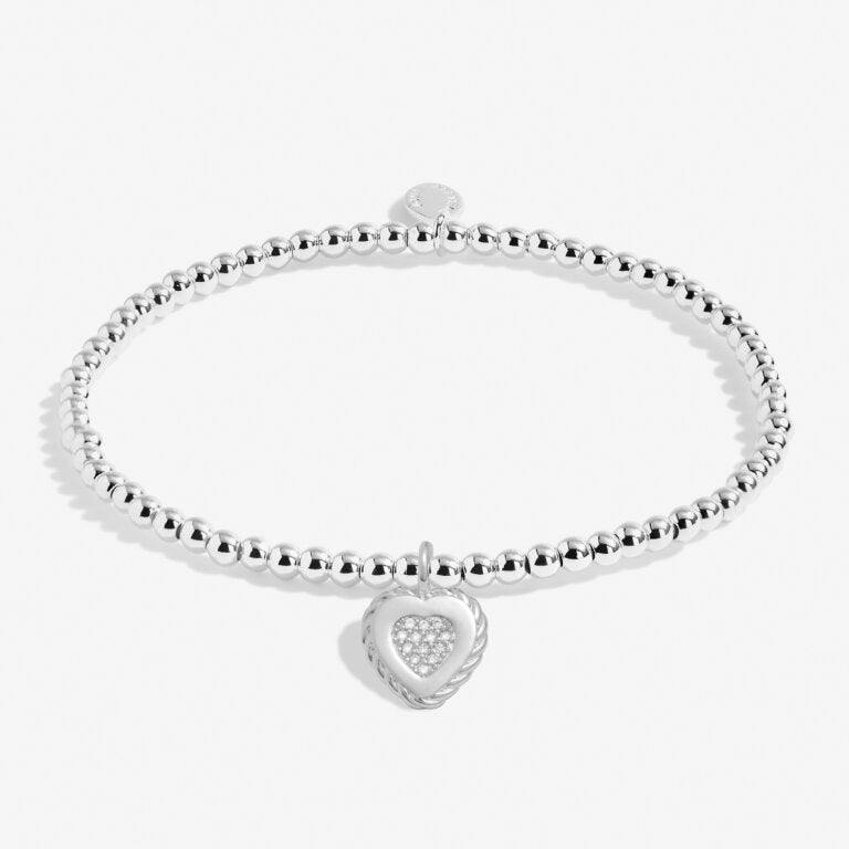 A Little 'Kind Heart' Bracelet In Silver Plating