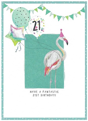 Cinnimon Aitch -21st Birthday card SK44