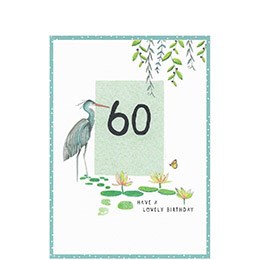 Cinnimon Aitch -60tht Birthday card SK48