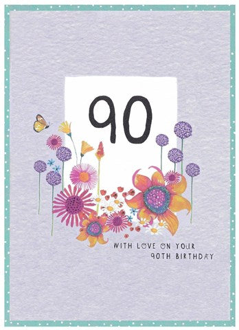 Cinnimon Aitch -90th Birthday card SK51