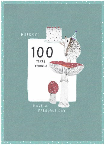 Cinnimon Aitch -100th Birthday card SK52