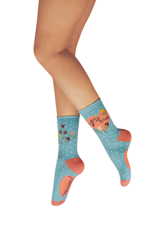 Ladies' Ankle Socks - Special Mum - Denim