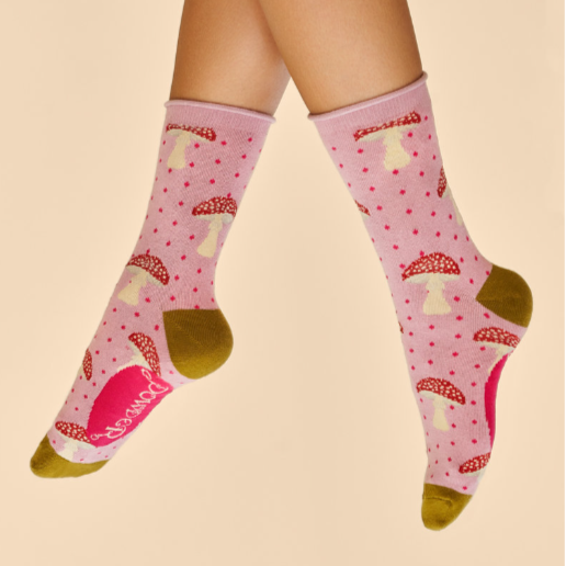 Powder - Tiny Toadstool Ankle Sock