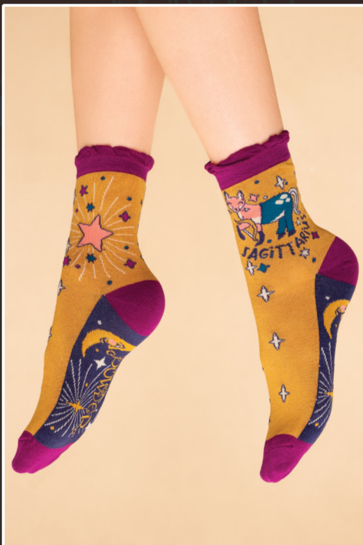 Powder Zodic Sign Socks