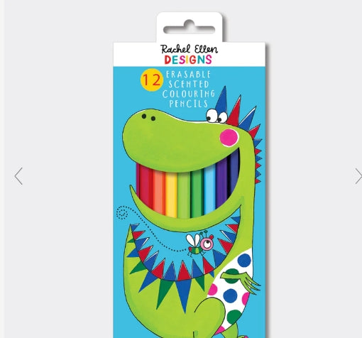 Scented Colouring Pencils - Dinosaur