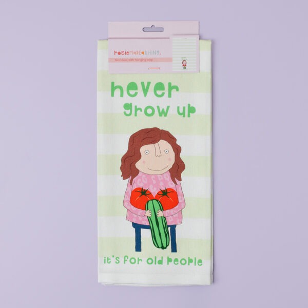 Never Grow Up  - Tea Towel