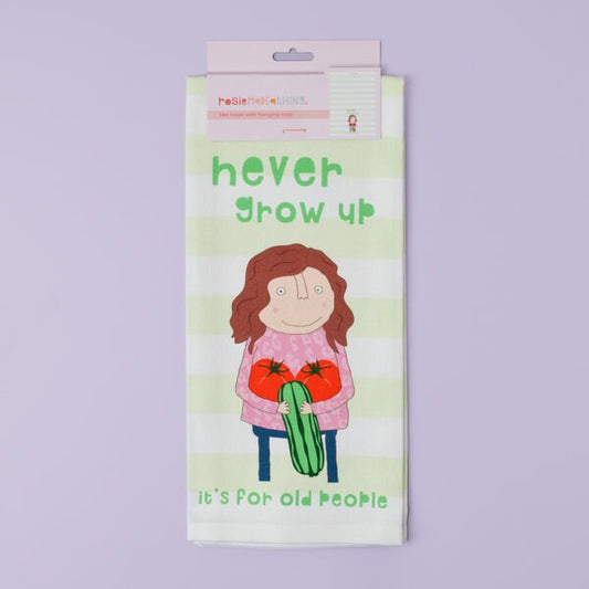 Never Grow Up  - Tea Towel