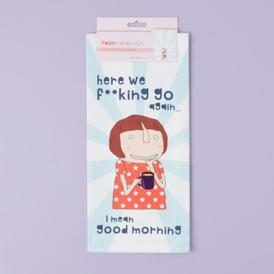 Here we F**king go again... - Tea Towel