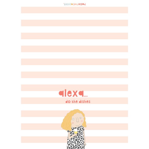 Alexa do the dishes - Tea Towel