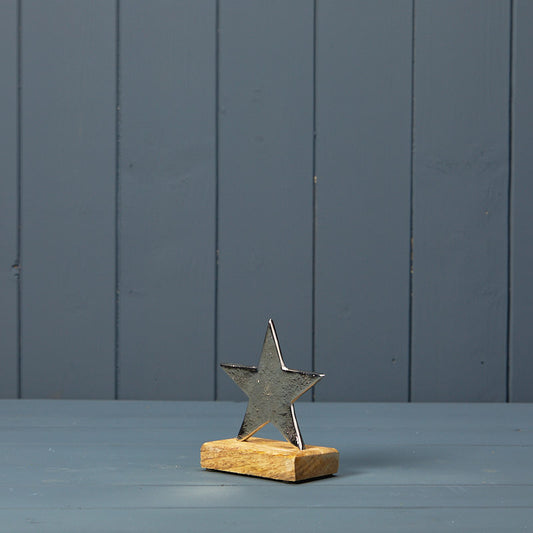 Silver Star on Base (11.5cm)