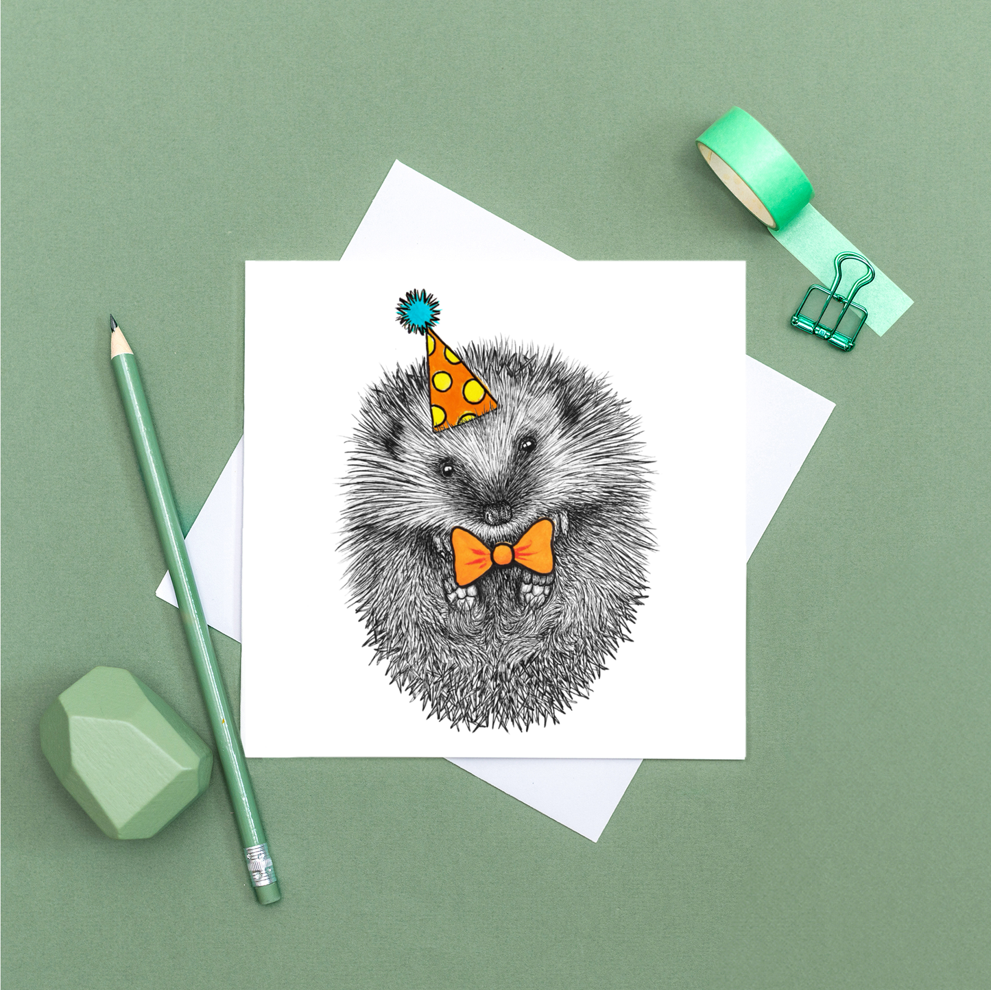 Cute Hedgehog Birthday Card