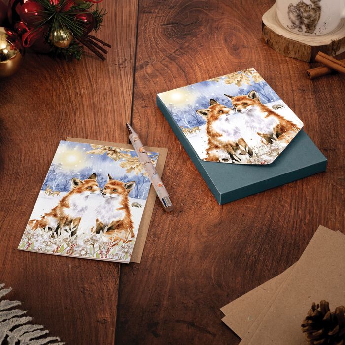 Wrendale - Christmas Card Pack Snow Fox