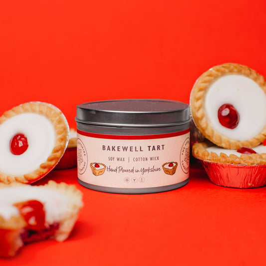 Bakewell Tart Large Tin  | Scented Candle | Soy Wax