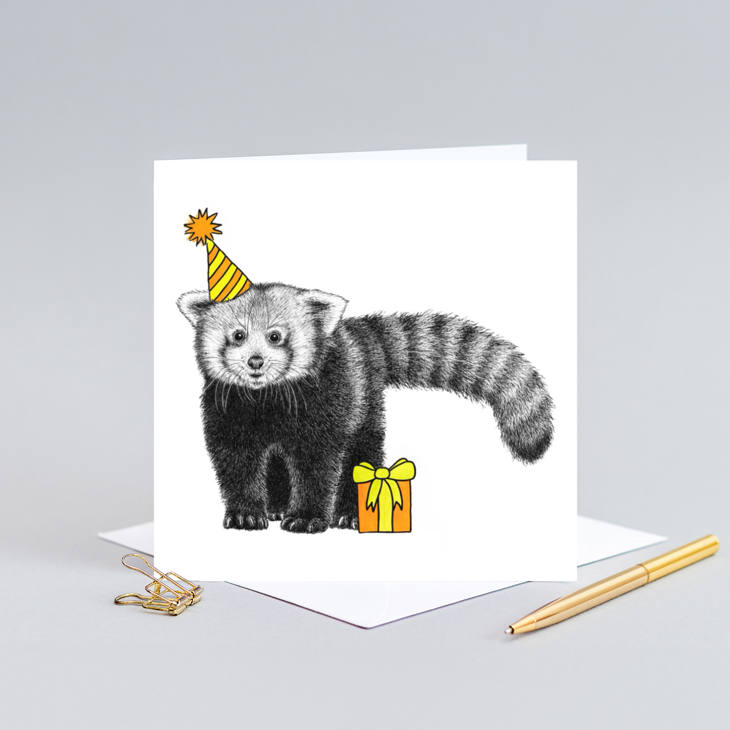 Animal Birthday Card - Red Panda