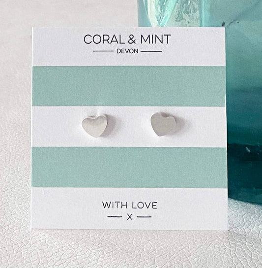 Silver Heart Earrings