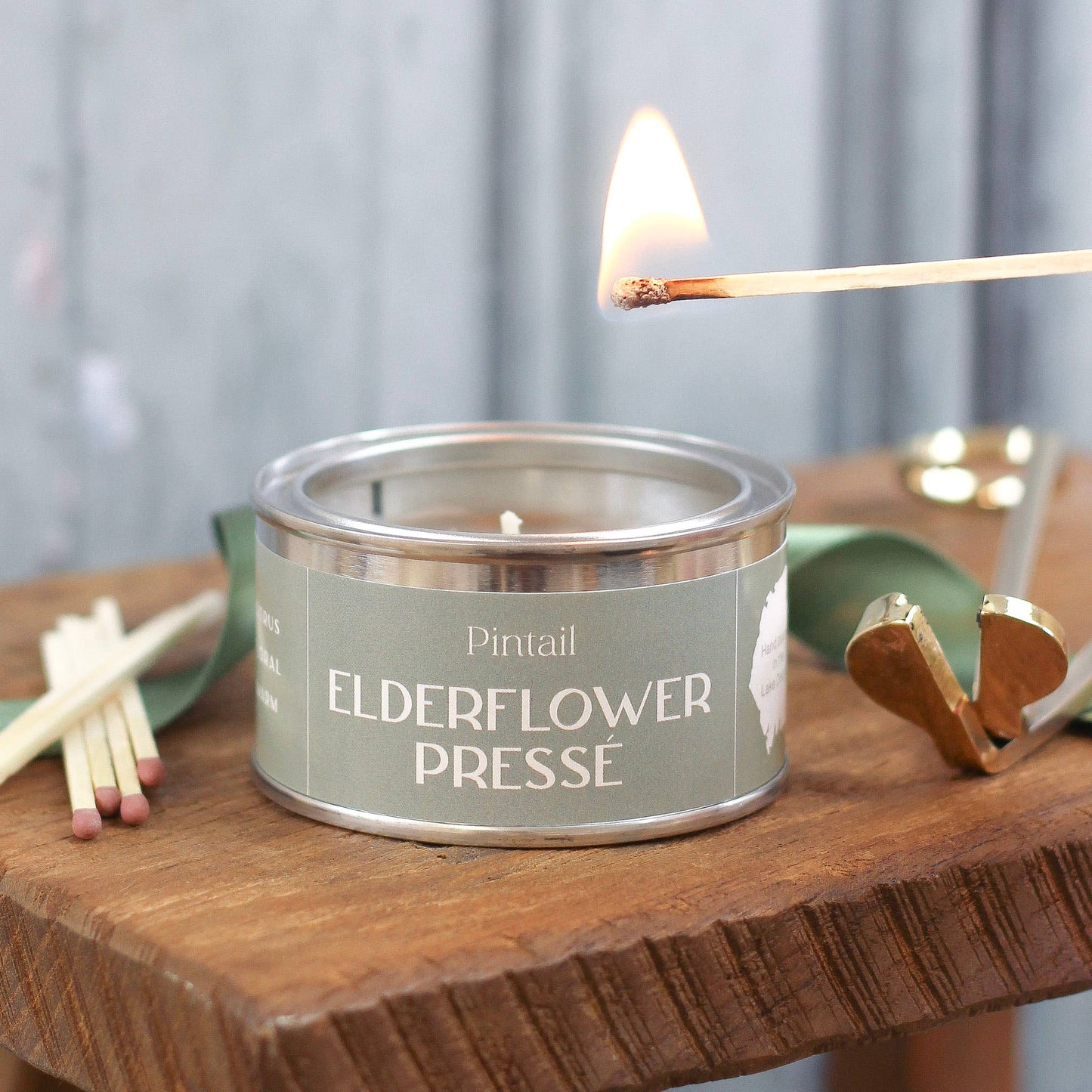 Elderflower Presse Paint Pot Candle | Small Candles