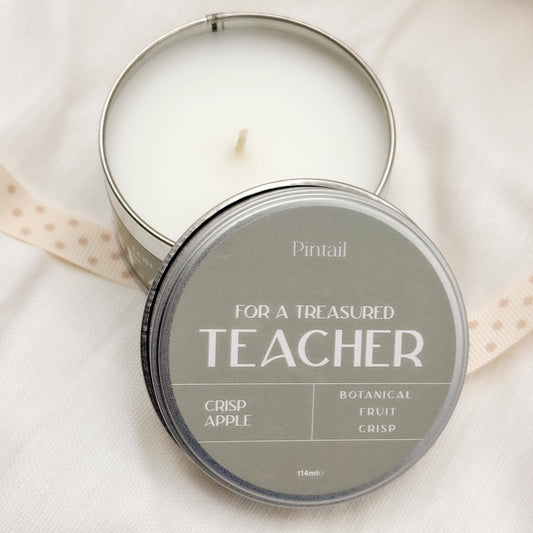 For A Treasured Teacher Candle | Thank You Teacher Gift