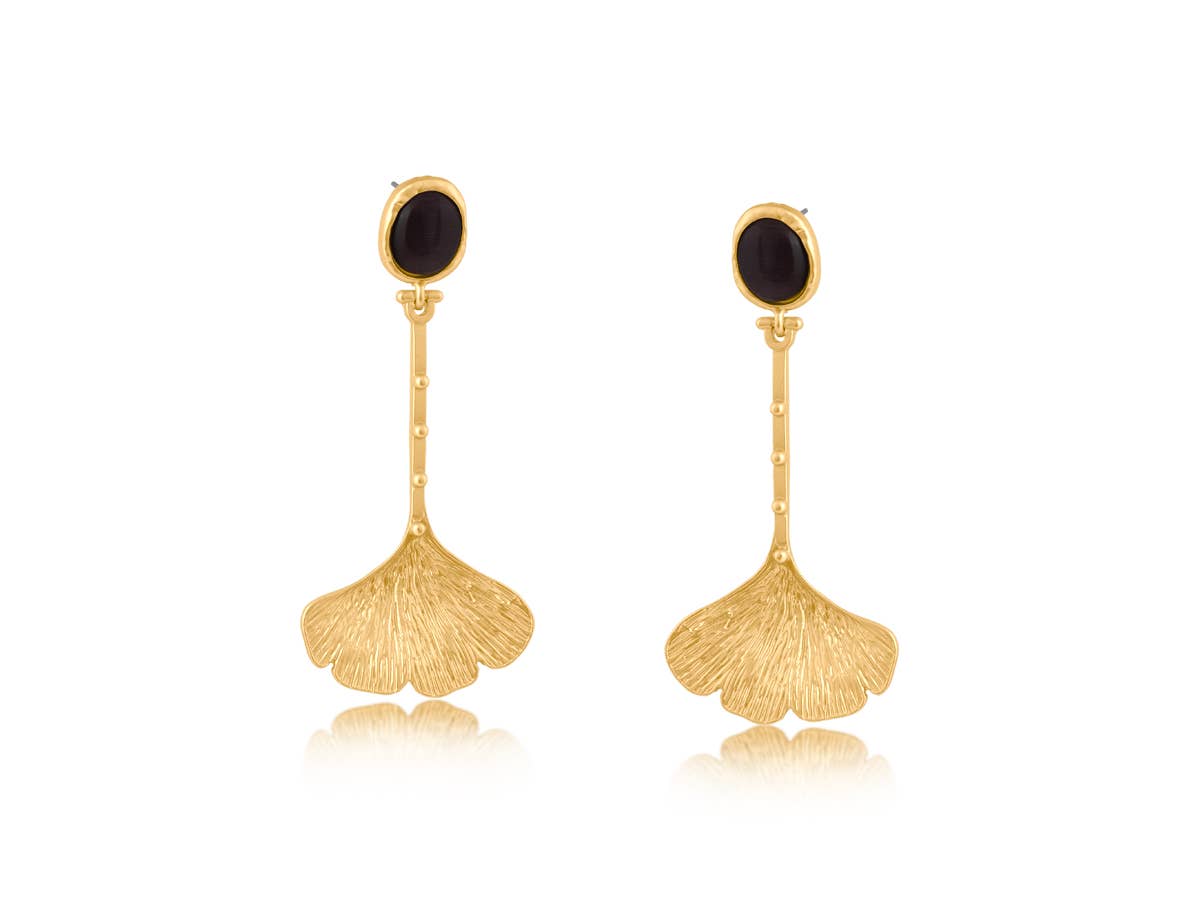 JULIA GYNKO STATEMENT EARRINGS: GOLD