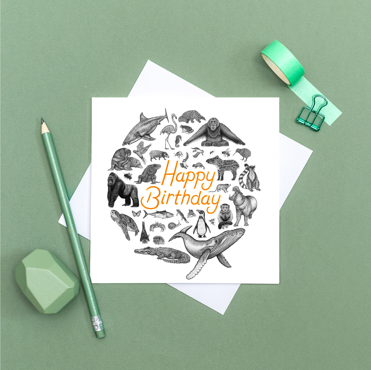 Animal Birthday Card - Animal Kingdom