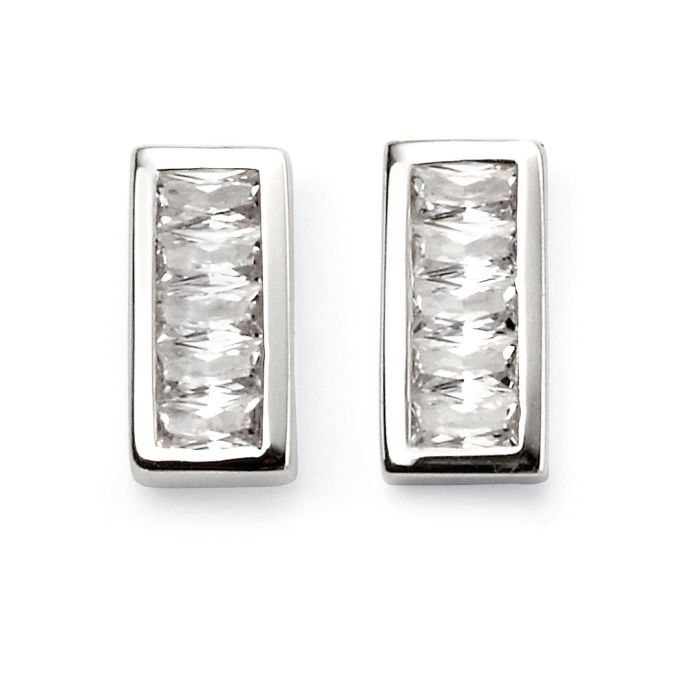 Beginnings - Channel Set Stud Earrings