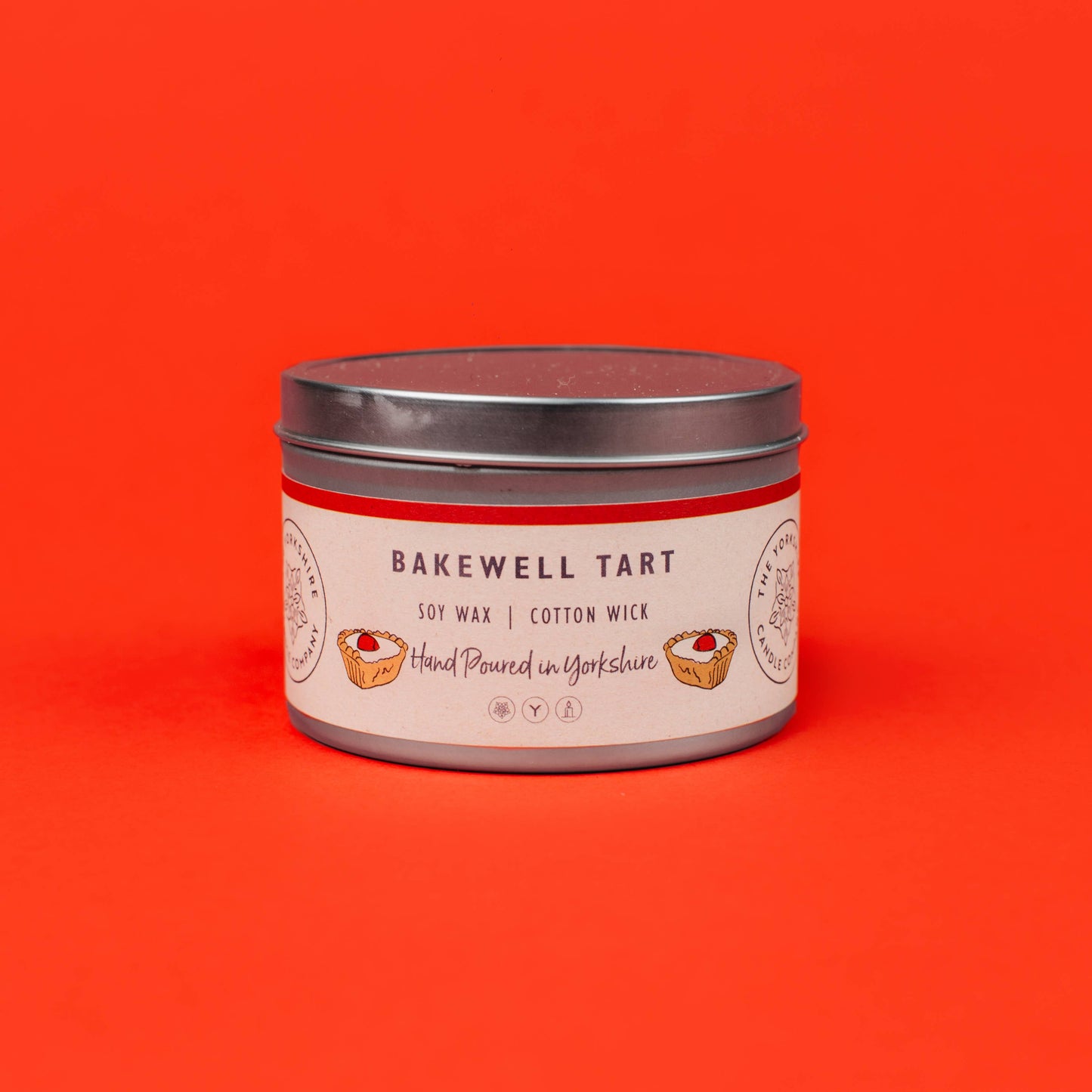 Bakewell Tart Large Tin  | Scented Candle | Soy Wax