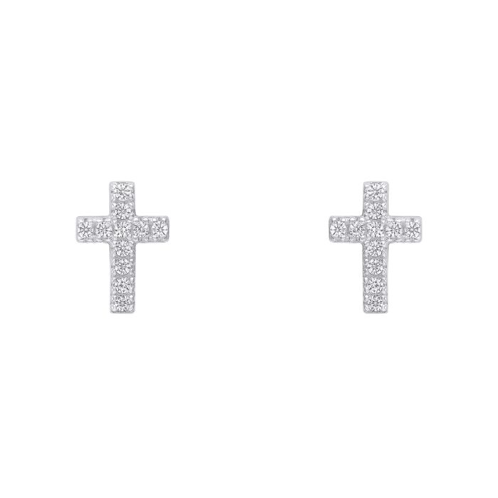 Beginnings - Small Cross Stud Earrings