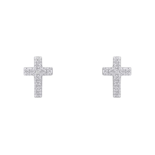 Beginnings - Small Cross Stud Earrings