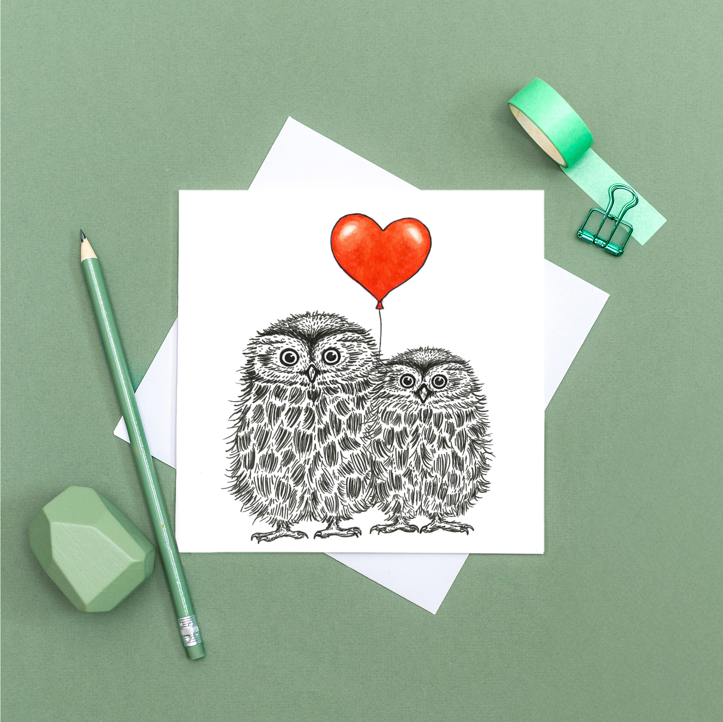 Animal Love Card - Little Owls