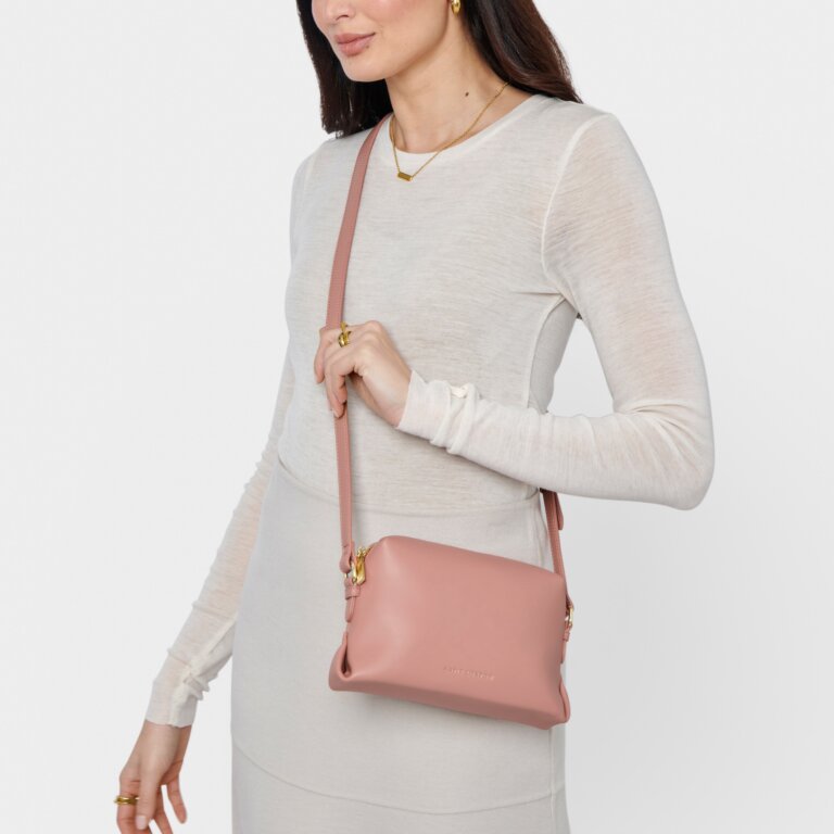 Katie Loxton - Lily Crossbody Bag in Dusty Rose