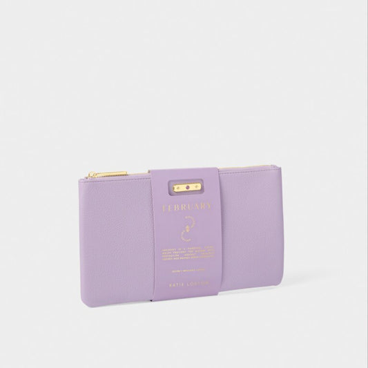 Katie Loxton - Birthstone Pouch 'February' Amethyst