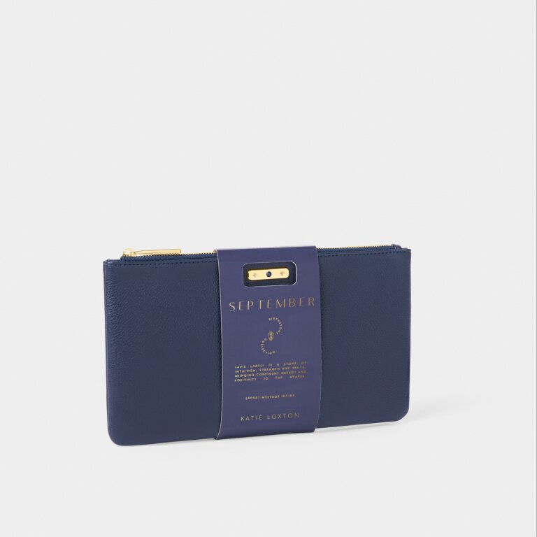 Katie Loxton - Birthstone Pouch 'September' Lapis Lazuli