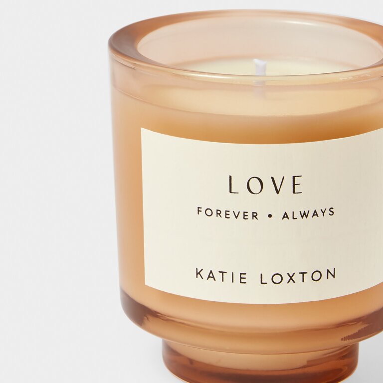 Katie Loxton - Love sentiment candle Peach Rose