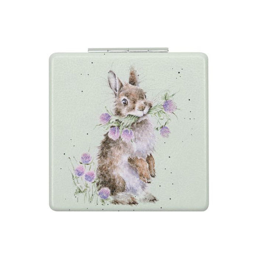 Wrendale 'Head Clover Heels' Rabbit Compact Mirror