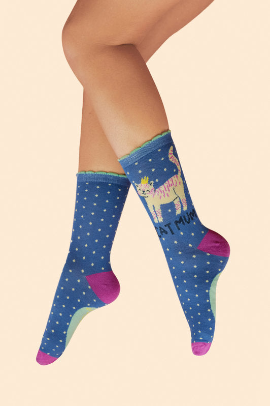 Powder Ladies Cat Mum Socks