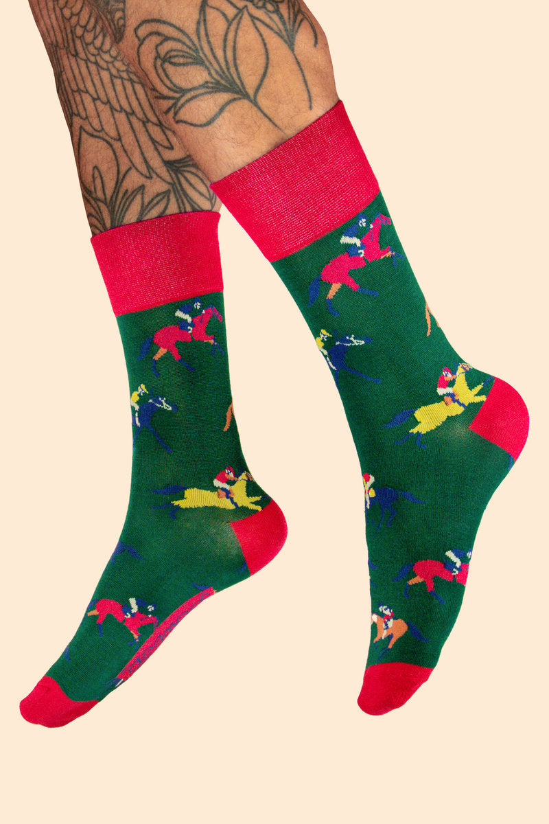 Powder - Men's Green Races Socks