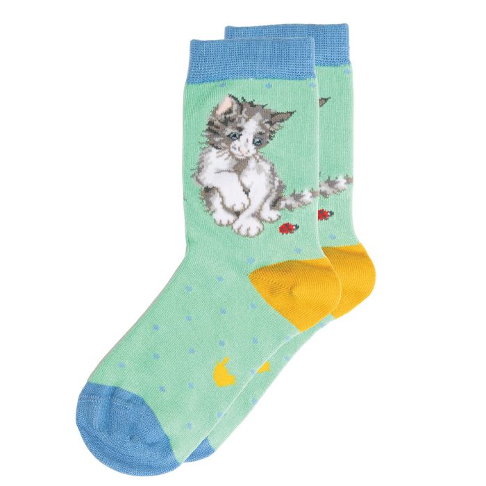 'Ladybird' Cat Children's Socks