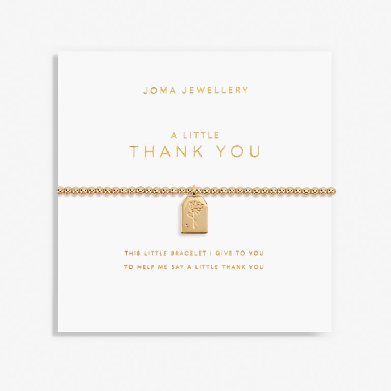 A Little 'Thank You' Gold Bracelet - 6182