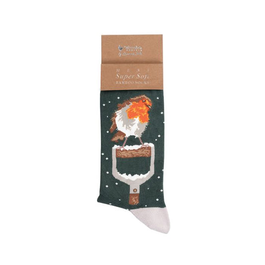 Wrendale - Christmas Robin Men's Socks