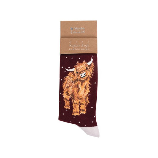 Wrendale - Christmas Highland cow Men's Socks